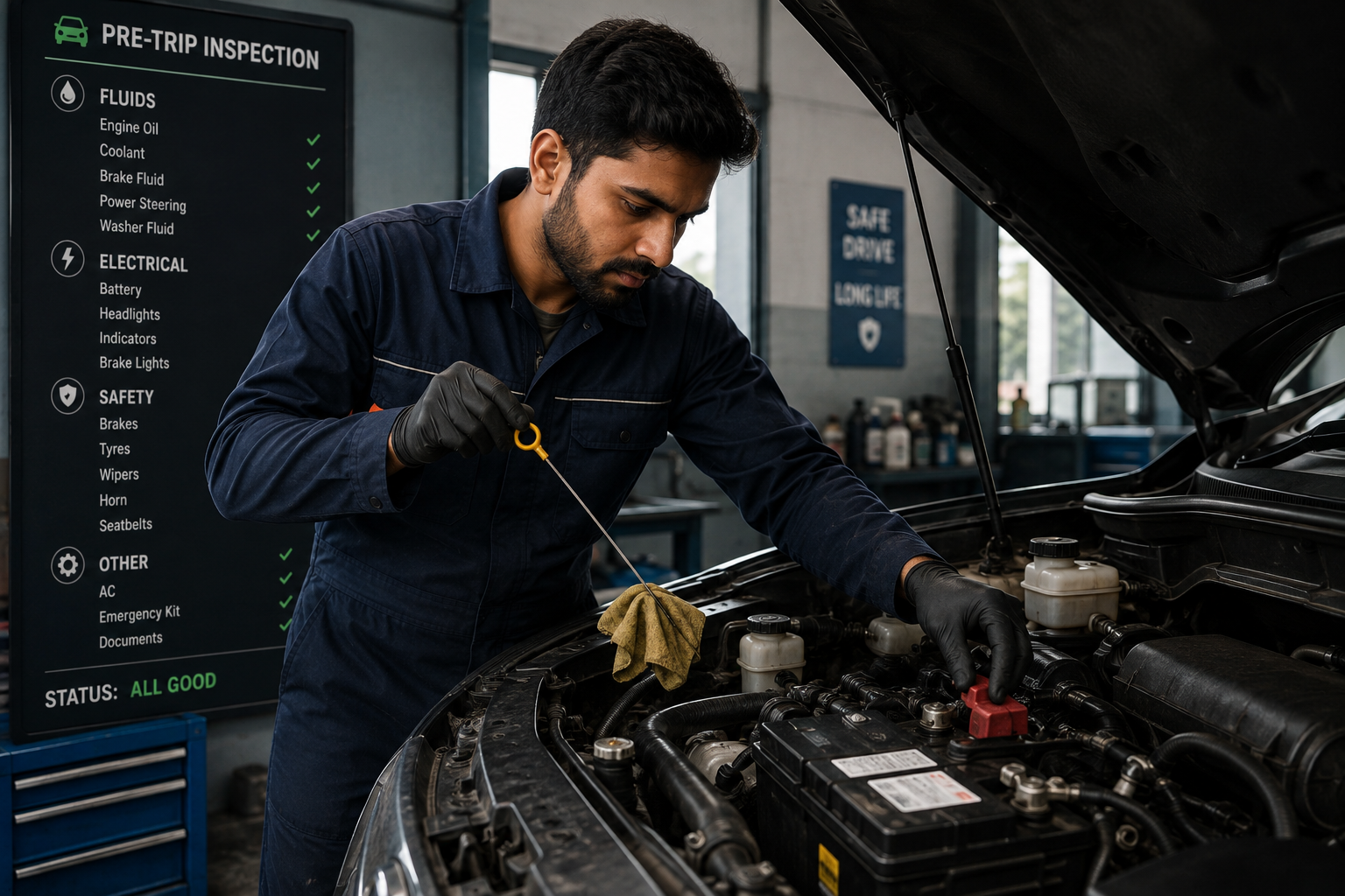 Pre-Trip Vehicle Inspection and Maintenance