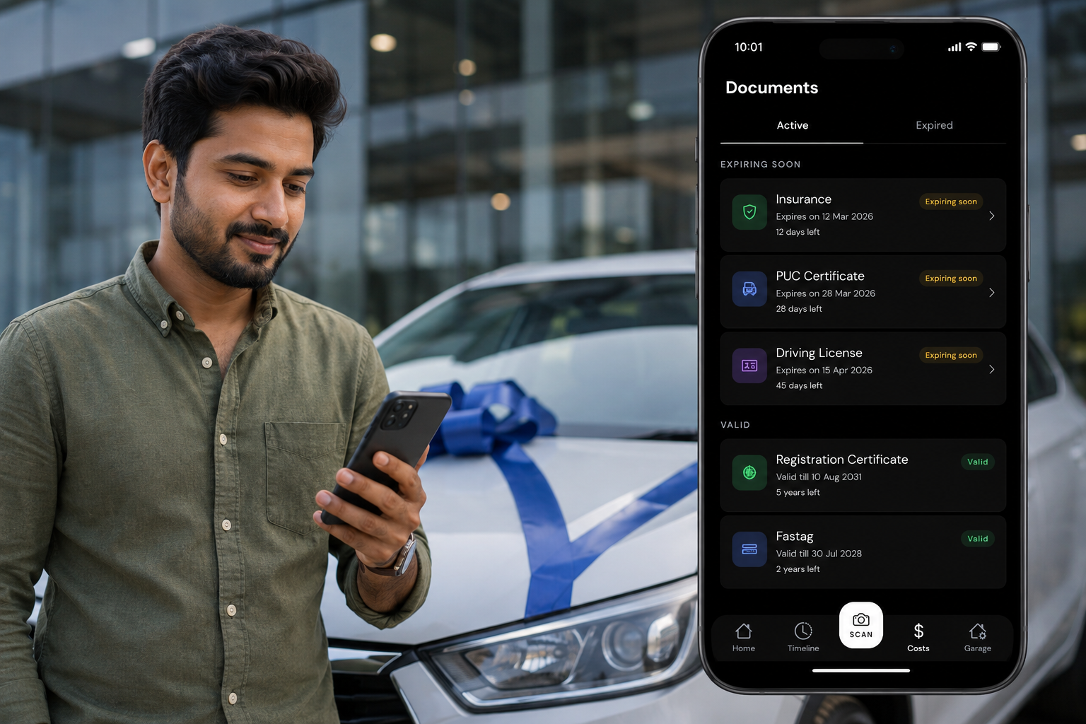 Vehicle Document Expiry Tracking