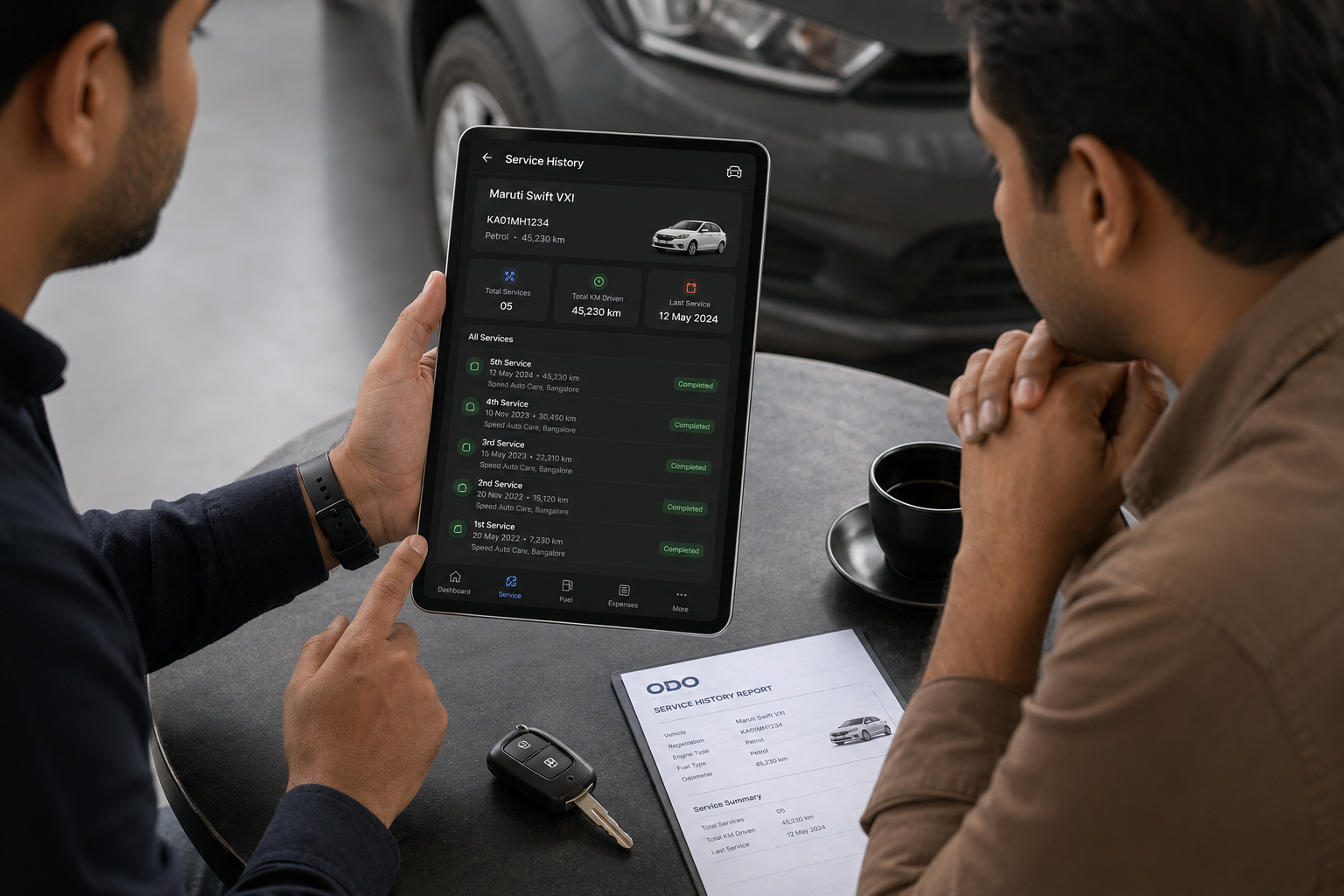Digital Car Maintenance History Report